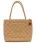 CHANEL（シャネル）の古着「キャビアスキン 復刻トートバッグ」｜ベージュ