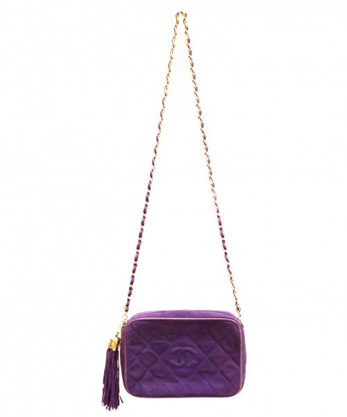 CHANEL（シャネル）CHANEL (シャネル) ショルダーバッグ パープル フリンジマトラッセの古着・服飾アイテム