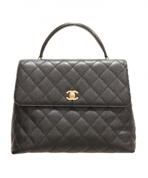 CHANEL（シャネル）CHANEL (シャネル) マトラッセハンドバッグ ブラック キャビアスキンの古着・服飾アイテム