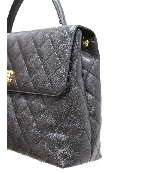 CHANEL（シャネル）CHANEL (シャネル) マトラッセハンドバッグ ブラック キャビアスキンの古着・服飾アイテム