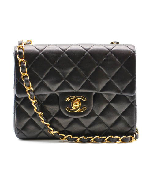 CHANEL（シャネル）CHANEL (シャネル) ショルダーバッグ ブラック ミニマトラッセ レザー 3156617の古着・服飾アイテム
