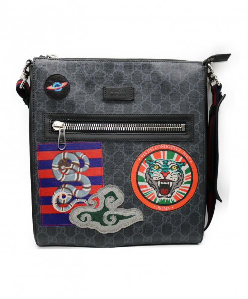 GUCCI（グッチ）GUCCI (グッチ) ショルダーバッグ/クーリエソフトGGスプリーム ブラック  474137の古着・服飾アイテム