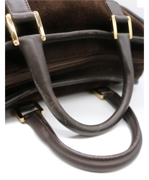 LOEWE（ロエベ）LOEWE (ロエベ) アマソナ28  ブラウン サイズ:28 スウェードの古着・服飾アイテム