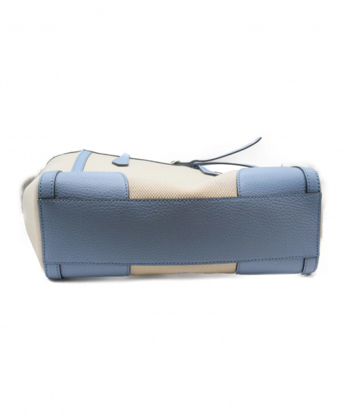 GUCCI（グッチ）GUCCI (グッチ) グッチスウィング/2WAYキャンバストートバッグ アイボリー×スカイブルー 368824 204991の古着・服飾アイテム