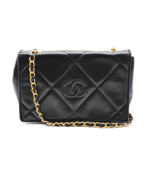 CHANEL（シャネル）CHANEL (シャネル) チェーンショルダーバッグ ブラック 0752185の古着・服飾アイテム