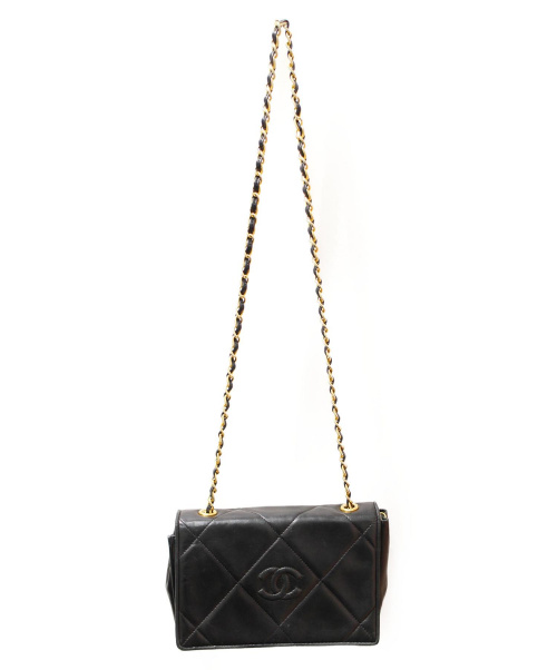 CHANEL（シャネル）CHANEL (シャネル) チェーンショルダーバッグ ブラック 0752185の古着・服飾アイテム