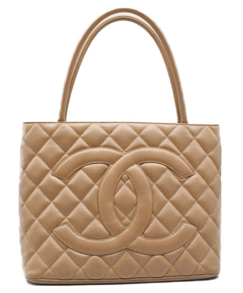 CHANEL（シャネル）CHANEL (シャネル) キャビアスキン/トートバッグ ベージュ 7802210の古着・服飾アイテム