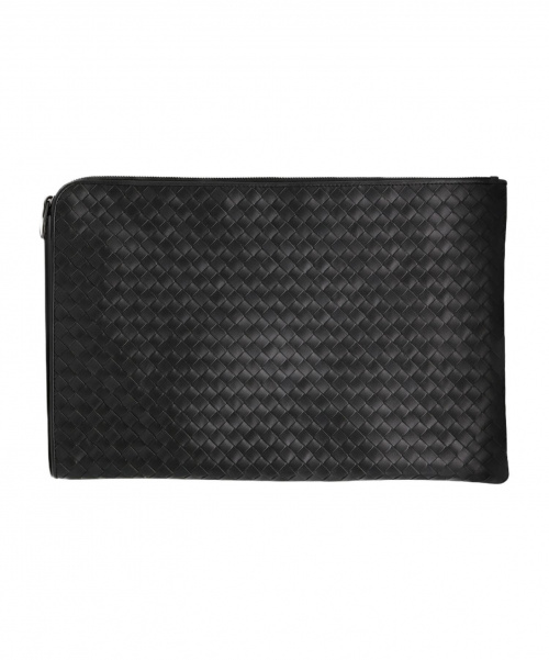 BOTTEGA VENETA（ボッテガベネタ）BOTTEGA VENETA (ボッテガヴェネタ) ドキュメントケース/クラッチバッグ ブラック サイズ:- イントレチャートの古着・服飾アイテム