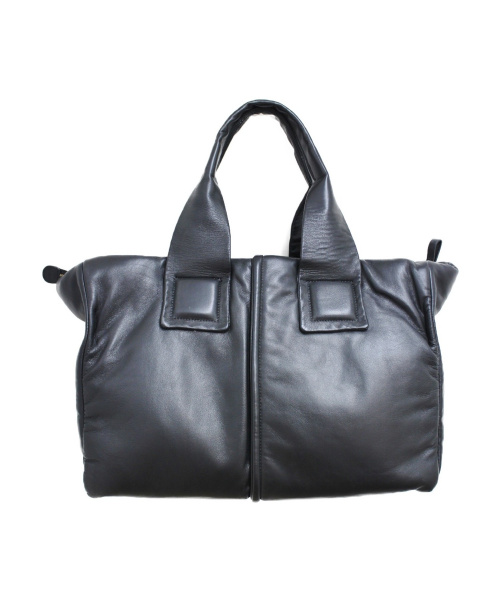 MONCLER（モンクレール）MONCLER (モンクレール) トートバッグ ブラック 未使用品 A209A3006900 07395 レザーの古着・服飾アイテム