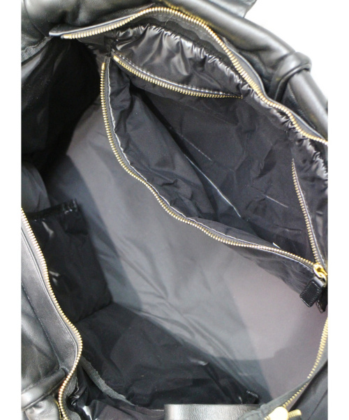 MONCLER（モンクレール）MONCLER (モンクレール) トートバッグ ブラック 未使用品 A209A3006900 07395 レザーの古着・服飾アイテム