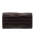 BOTTEGA VENETA (ボッテガベネタ) コンチネンタルウォレット ブラウン 未使用品 クロコダイル：198000円