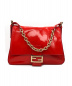 FENDI（フェンディ）の古着「エナメルマンマバケット」｜ブラッドオレンジ