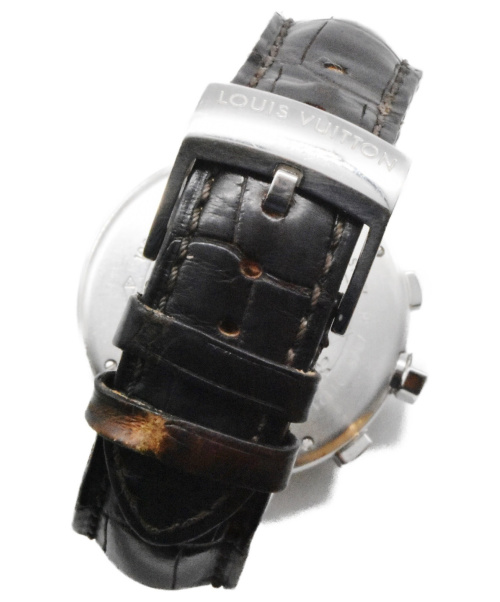 LOUIS VUITTON（ルイ ヴィトン）LOUIS VUITTON (ルイヴィトン) タンブールクロノ サイズ:- タンブールクロノ SS Q1121 自動巻き 動作確認済み レザーの古着・服飾アイテム