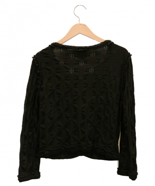 CHANEL（シャネル）CHANEL (シャネル) ココマークボタンカーディガン ブラック サイズ:36の古着・服飾アイテム