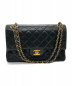 CHANEL（シャネル）の古着「ダブルチェーンショルダーバッグ」｜ブラック