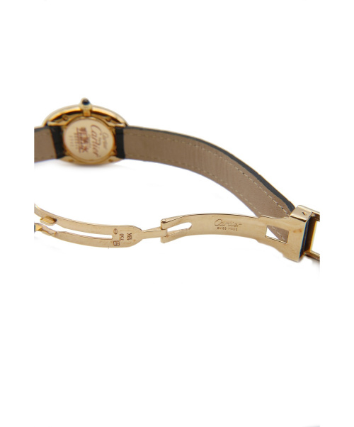 Cartier（カルティエ）Cartier (カルティエ) リストウォッチ ホワイト サイズ:SM ベニュワールSM クォーツ 動作確認済み 非純正クロコダイルベルト交換済み 尾錠純正 No86660の古着・服飾アイテム