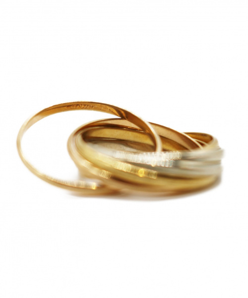 Cartier（カルティエ）Cartier (カルティエ) 7連トリニティリング サイズ:7 K18 6.6gの古着・服飾アイテム