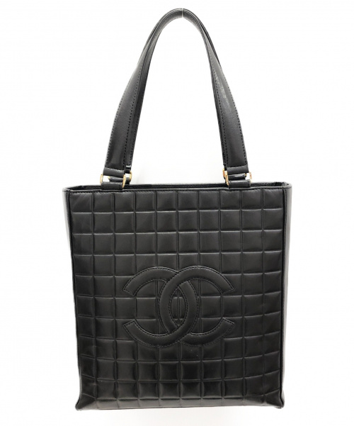 CHANEL（シャネル）CHANEL (シャネル) チョコバーココマークトートバッグ ブラック サイズ:-の古着・服飾アイテム