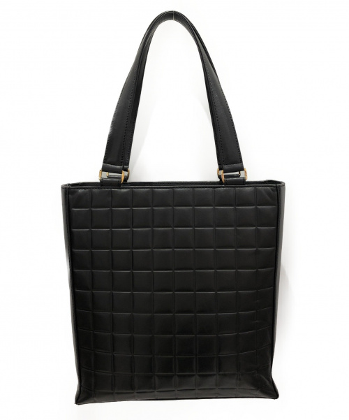 CHANEL（シャネル）CHANEL (シャネル) チョコバーココマークトートバッグ ブラック サイズ:-の古着・服飾アイテム