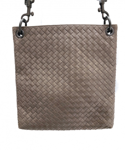 BOTTEGA VENETA（ボッテガベネタ）BOTTEGA VENETA (ボッテガヴェネタ) ショルダーバッグ/イントレチャート グレージュ サイズ:-の古着・服飾アイテム
