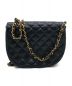 CHANEL (シャネル) チェーンショルダーバッグ ブラック×ゴールド：69800円