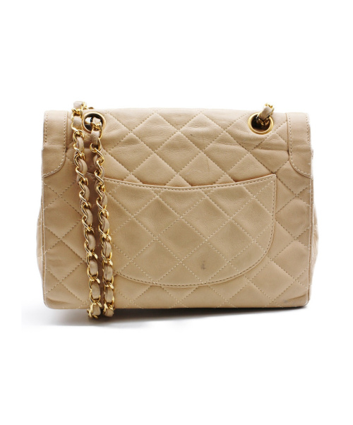 CHANEL（シャネル）CHANEL (シャネル) Wフラップチェーンショルダーバッグ ベージュ サイズ:- マトラッセ ■の古着・服飾アイテム