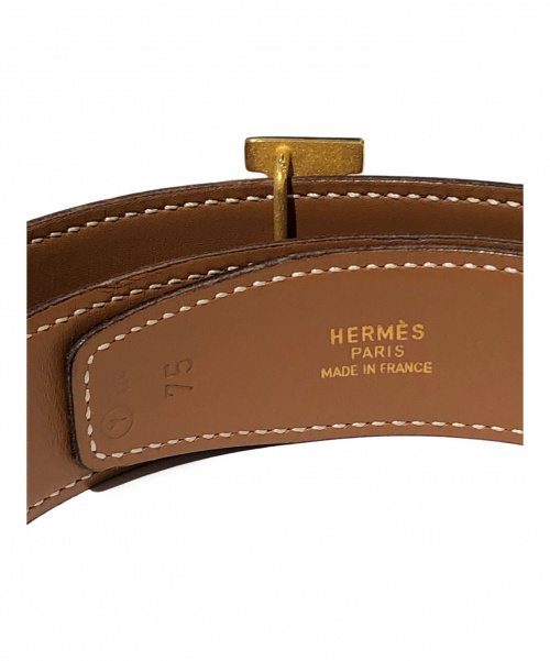 HERMES（エルメス）HERMES (エルメス) コンスタンスベルト ブラウン サイズ:75の古着・服飾アイテム