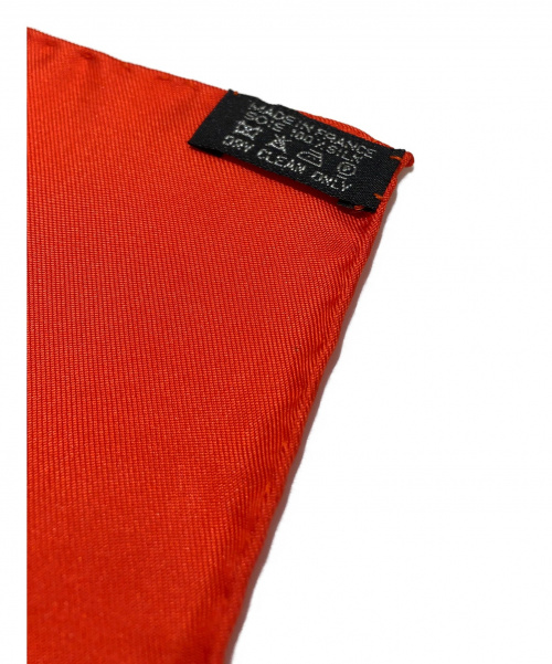 HERMES（エルメス）HERMES (エルメス) カレ90 オレンジ サイズ:90 LINSTRUCTION DUROY(帝王学)の古着・服飾アイテム