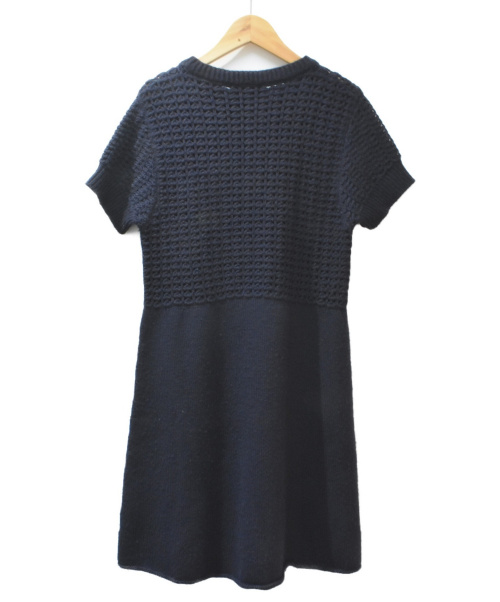 CHANEL（シャネル）CHANEL (シャネル) ココマークニットワンピース ネイビー サイズ:40の古着・服飾アイテム