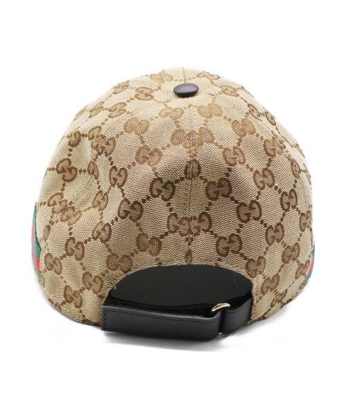 GUCCI（グッチ）GUCCI (グッチ) GG柄ベースボールキャップ ベージュ サイズ:XL/60の古着・服飾アイテム