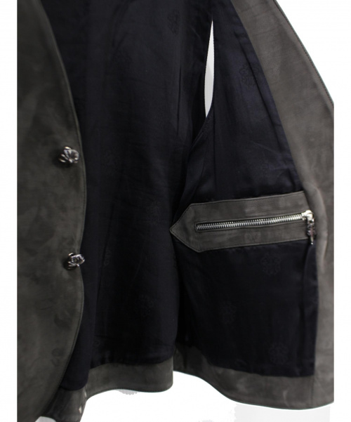 CHROME HEARTS（クロムハーツ）CHROME HEARTS (クロムハーツ) クロスボールスエードベスト サイズ:Lの古着・服飾アイテム