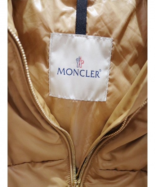 MONCLER（モンクレール）MONCLER (モンクレール) ダウンコート ベージュ サイズ:0の古着・服飾アイテム