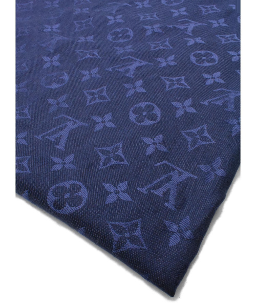 LOUIS VUITTON（ルイ ヴィトン）LOUIS VUITTON (ルイヴィトン) モノグラム柄ストール ブルー サイズ:- モノグラム柄の古着・服飾アイテム