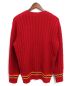 中古・古着 GUCCI (グッチ) エンブロイダリーニット レッド サイズ:M：39800円