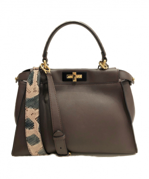 FENDI（フェンディ）FENDI (フェンディ) ピーカブー ブラウン サイズ:- 8BN2903ZNF07F5 レザーの古着・服飾アイテム