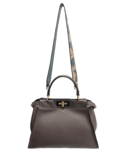 FENDI（フェンディ）FENDI (フェンディ) ピーカブー ブラウン サイズ:- 8BN2903ZNF07F5 レザーの古着・服飾アイテム