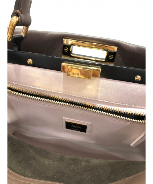 FENDI（フェンディ）FENDI (フェンディ) ピーカブー ブラウン サイズ:- 8BN2903ZNF07F5 レザーの古着・服飾アイテム