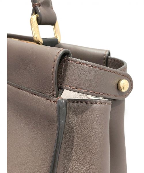 FENDI（フェンディ）FENDI (フェンディ) ピーカブー ブラウン サイズ:- 8BN2903ZNF07F5 レザーの古着・服飾アイテム