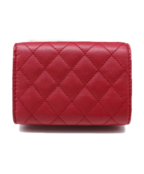 CHANEL（シャネル）CHANEL (シャネル) ボーイシャネル/ミニ財布 レッド ボーイシャネル 84432 レザー 26702408の古着・服飾アイテム