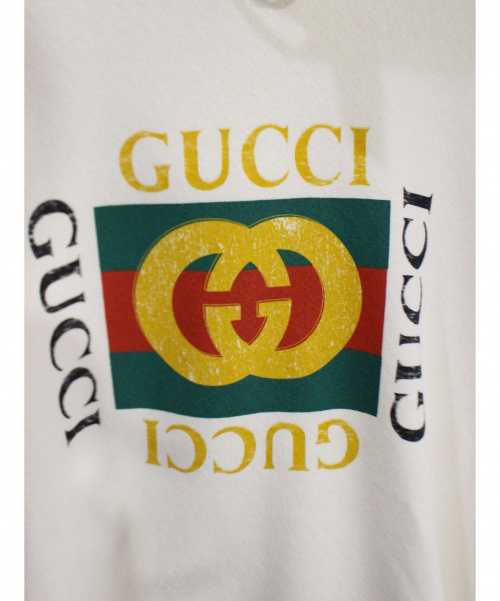 GUCCI（グッチ）GUCCI (グッチ) プルオーバーパーカー アイボリー サイズ:XSの古着・服飾アイテム
