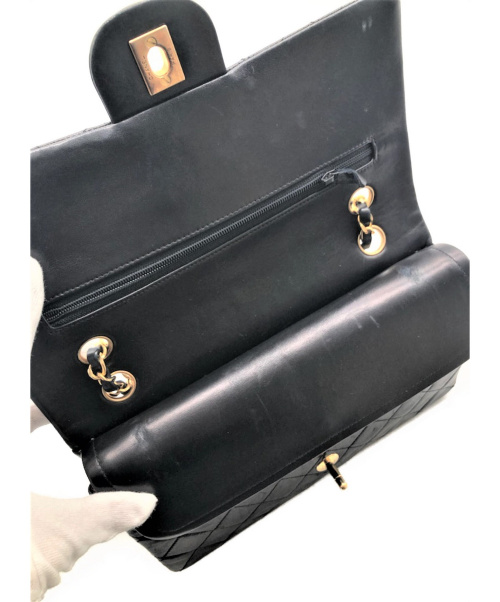 CHANEL（シャネル）CHANEL (シャネル) マトラッセ Wフラップ チェーンショルダーバッグ ブラック サイズ:- マトラッセ 765909の古着・服飾アイテム