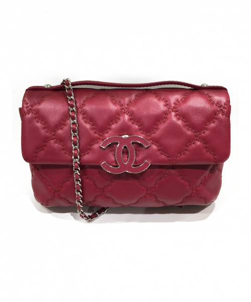 CHANEL（シャネル）CHANEL (シャネル) 2WAYチェーンショルダーバッグ レッド サイズ:-の古着・服飾アイテム