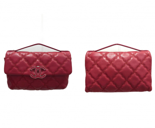 CHANEL（シャネル）CHANEL (シャネル) 2WAYチェーンショルダーバッグ レッド サイズ:-の古着・服飾アイテム