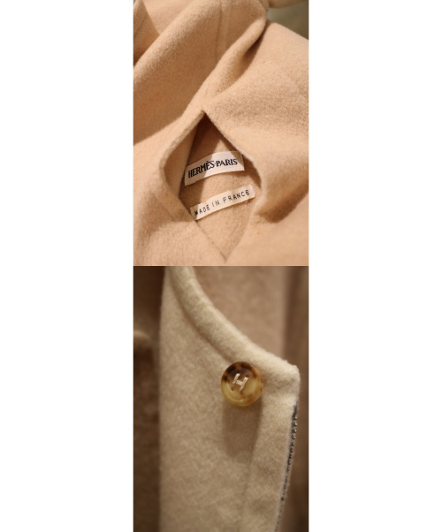 HERMES（エルメス）HERMES (エルメス) ダブルフェイスリバーシブルブルゾン ベージュ サイズ:36 マルジェラ期の古着・服飾アイテム
