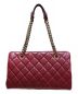 CHANEL (シャネル) ショルダーバッグ ボルドー レザー：128000円