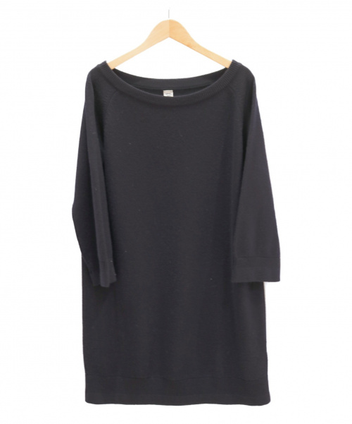 HERMES（エルメス）HERMES (エルメス) ニットワンピース ネイビー サイズ:36 カシミヤ100%の古着・服飾アイテム