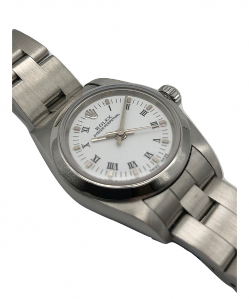 ROLEX（ロレックス）ROLEX (ロレックス) オイスターパーペチュアル　76080 サイズ:24mm スムース SS オイスターパーペチュアル D番台の古着・服飾アイテム