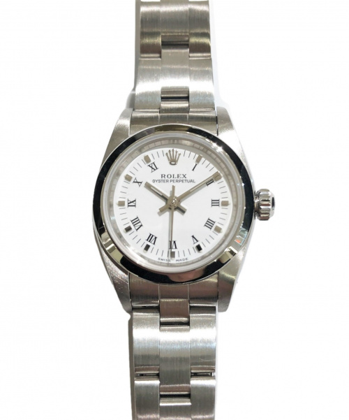 ROLEX（ロレックス）ROLEX (ロレックス) オイスターパーペチュアル　76080 サイズ:24mm スムース SS オイスターパーペチュアル D番台の古着・服飾アイテム