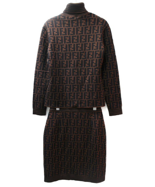 FENDI（フェンディ）FENDI (フェンディ) セットアップ/ズッカ柄 ブラウン サイズ:38の古着・服飾アイテム