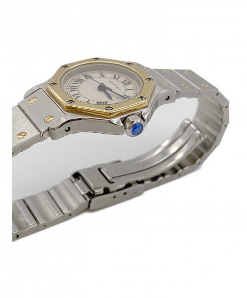 Cartier（カルティエ）Cartier (カルティエ) サントスオクタゴン アイボリー サイズ:- クォーツ時計の古着・服飾アイテム